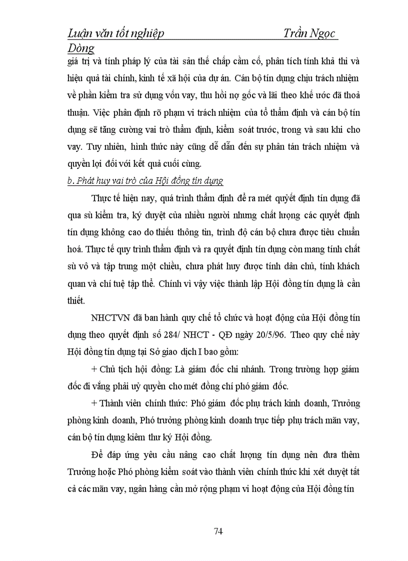 image for page Một số giải pháp nâng cao chất lượng thẩm định dự án đầu tư tại Sở giao dịch I Ngân hàng Công thương Việt Nam 1