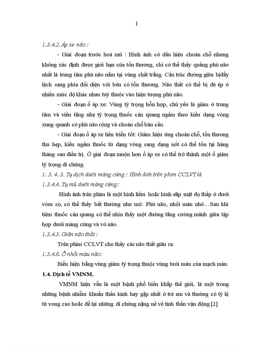 image for page Đối chiếu hình ảnh bất thường trên phim chụp cắt lớp vi tính sọ não với lâm sàng và căn nguyên bệnh viêm màng não mủ ở trẻ em