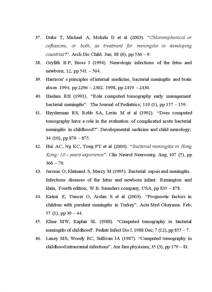 image for page Đối chiếu hình ảnh bất thường trên phim chụp cắt lớp vi tính sọ não với lâm sàng và căn nguyên bệnh viêm màng não mủ ở trẻ em