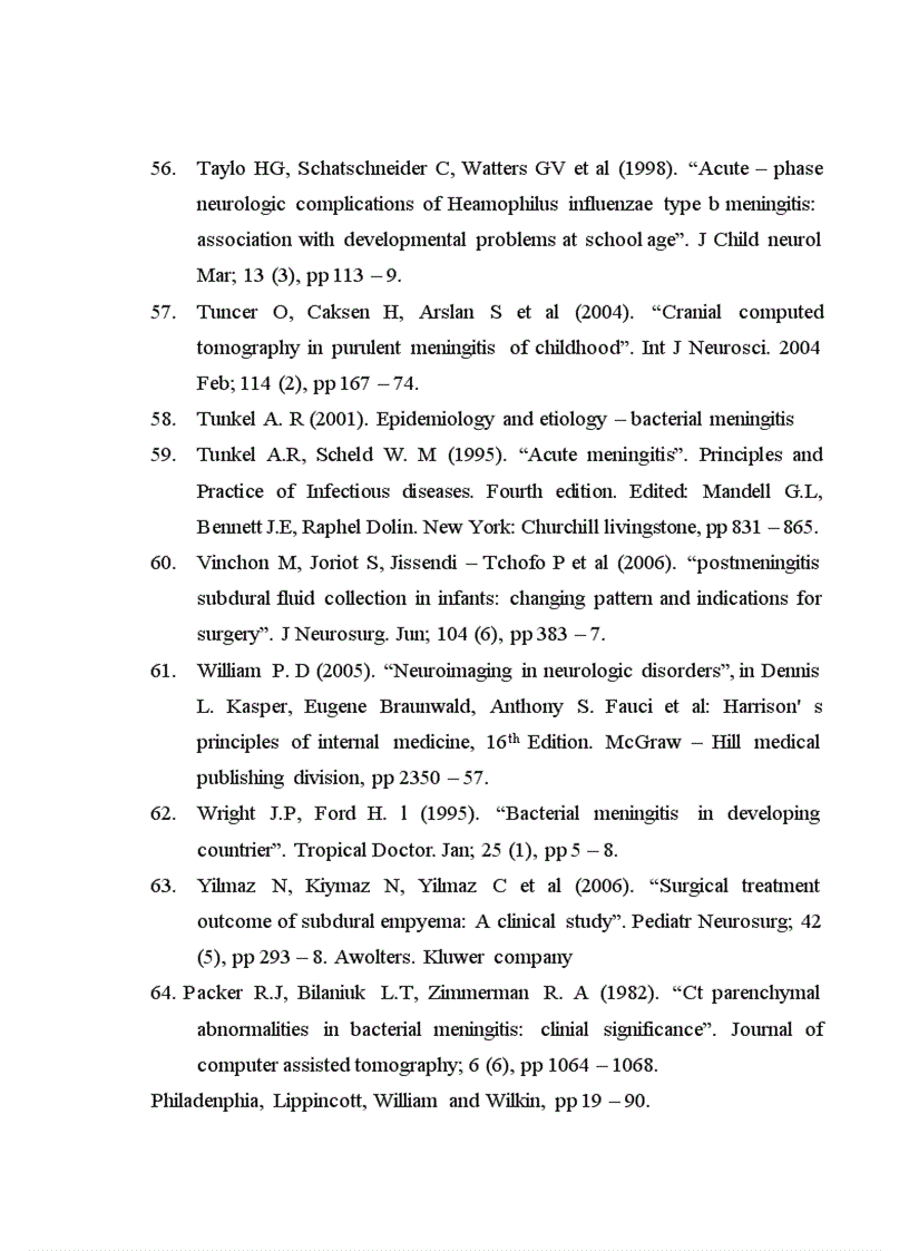 image for page Đối chiếu hình ảnh bất thường trên phim chụp cắt lớp vi tính sọ não với lâm sàng và căn nguyên bệnh viêm màng não mủ ở trẻ em