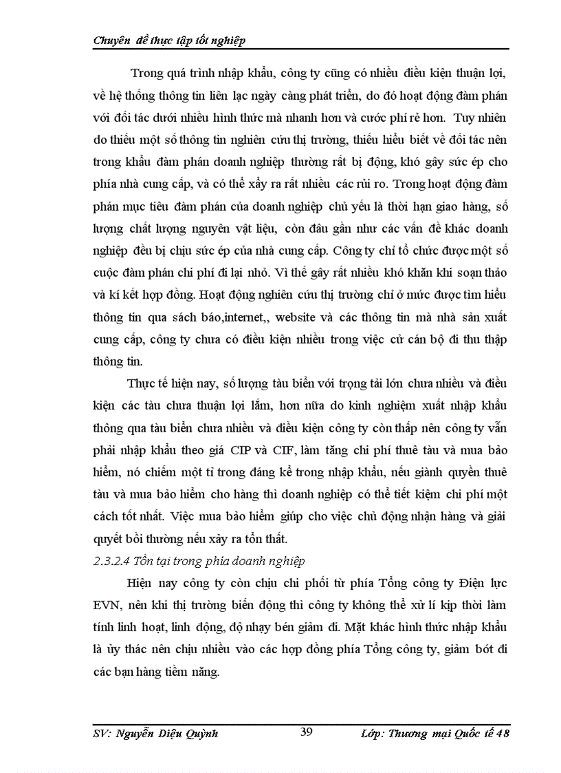 image for page Hoạt động nhập khẩu các nguyên vật liệu và thiết bị phục vụ sản xuất của công ty cổ phần Nhiệt điện Hải Phòng