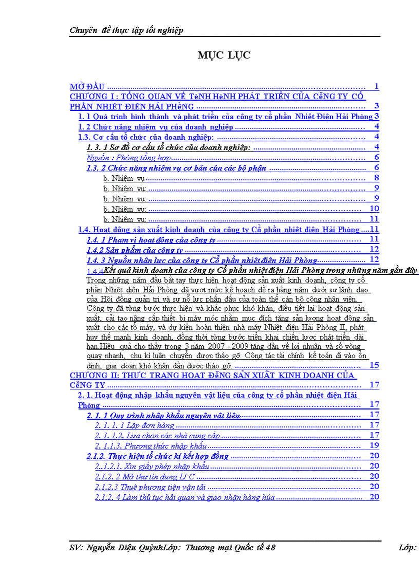 image for page Hoạt động nhập khẩu các nguyên vật liệu và thiết bị phục vụ sản xuất của công ty cổ phần Nhiệt điện Hải Phòng