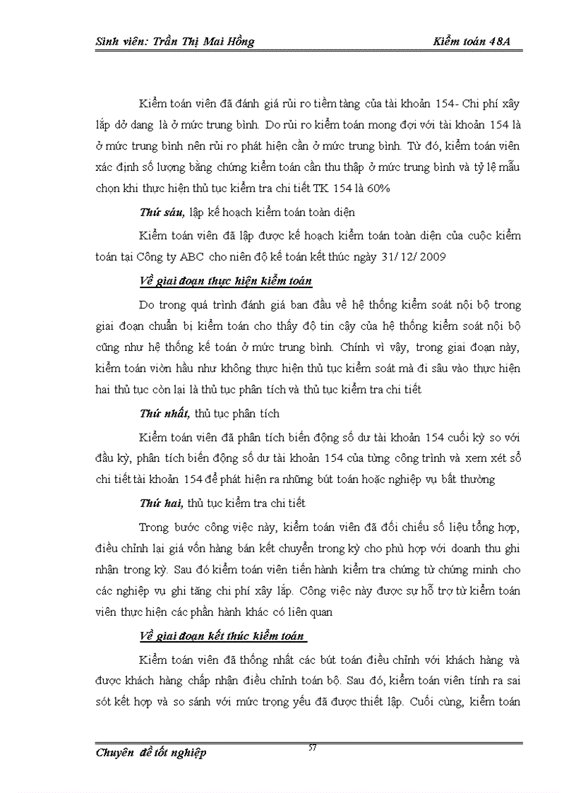 image for page Tìm hiểu kiểm toán khoản mục chi phí xây lắp dở dang trong kiểm toán báo cáo tài chính của Công ty ABC do Công ty TNHH Dịch vụ Tư vấn Tài chính Kế toán và Kiểm toán AASC thực hiện 1