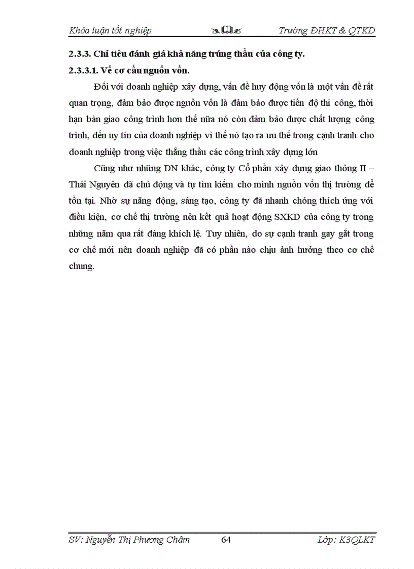 image for page Giải pháp tăng khả năng cạnh tranh trong đấu thầu xây dựng tại công ty Cổ phần xây dựng giao thông II Thái Nguyên