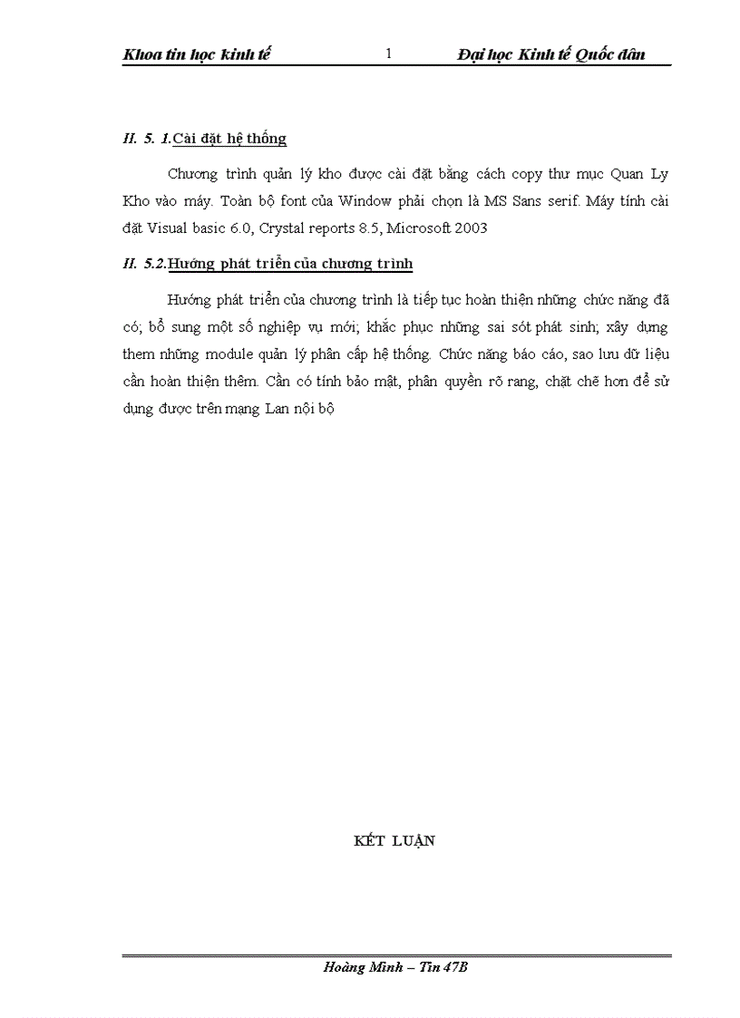 image for page Xây dựng phần mềm quản lý kho của công ty TNHH Công nghệ Xanh 1