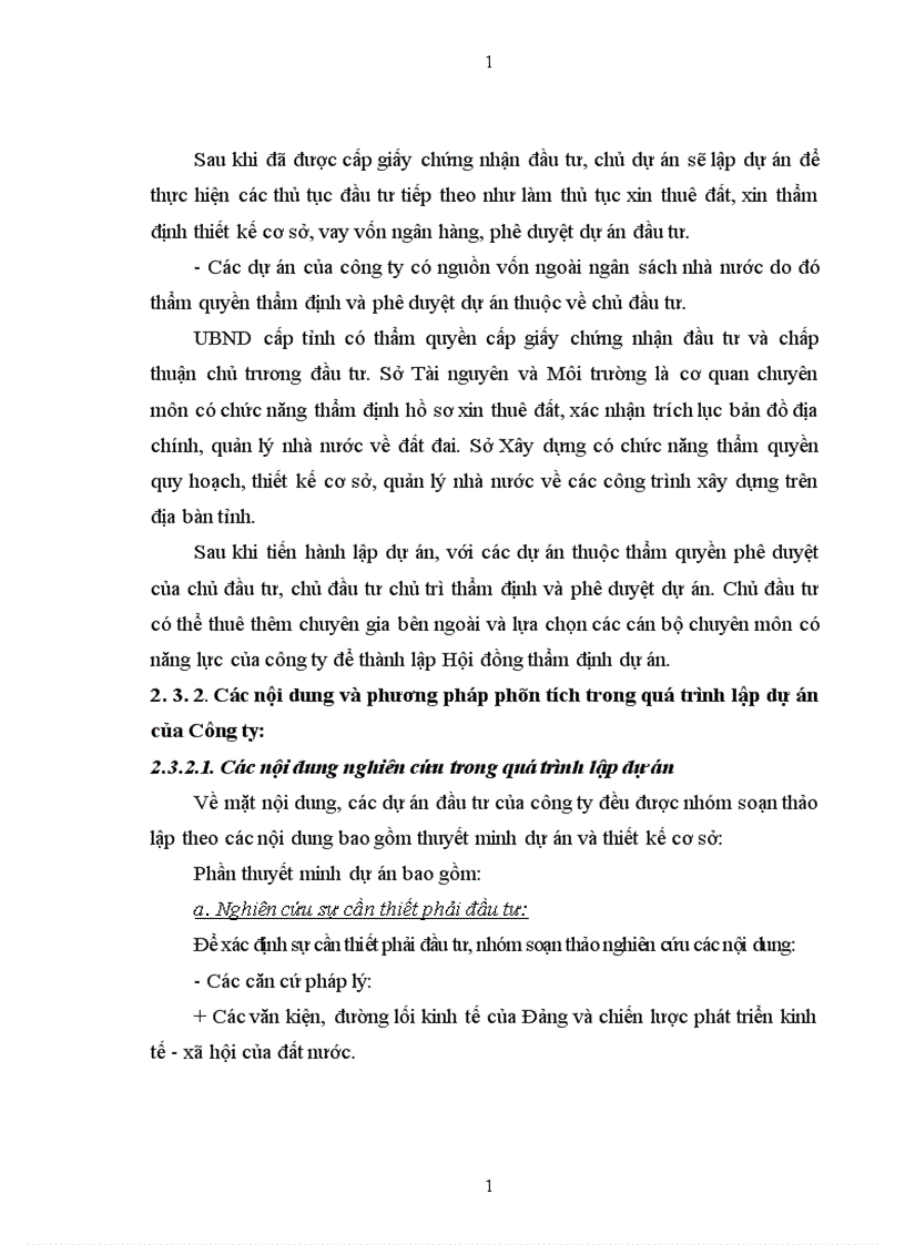 image for page Hoàn thiện công tác lập dự án đầu tư phát triển tại Công ty cổ phần dung dịch khoan và hoá chất dầu khí 1