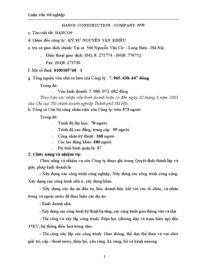 image for page Một số biện pháp hoàn thiện công tác quản trị nhân lực ở Công ty xây dựng số 9 1