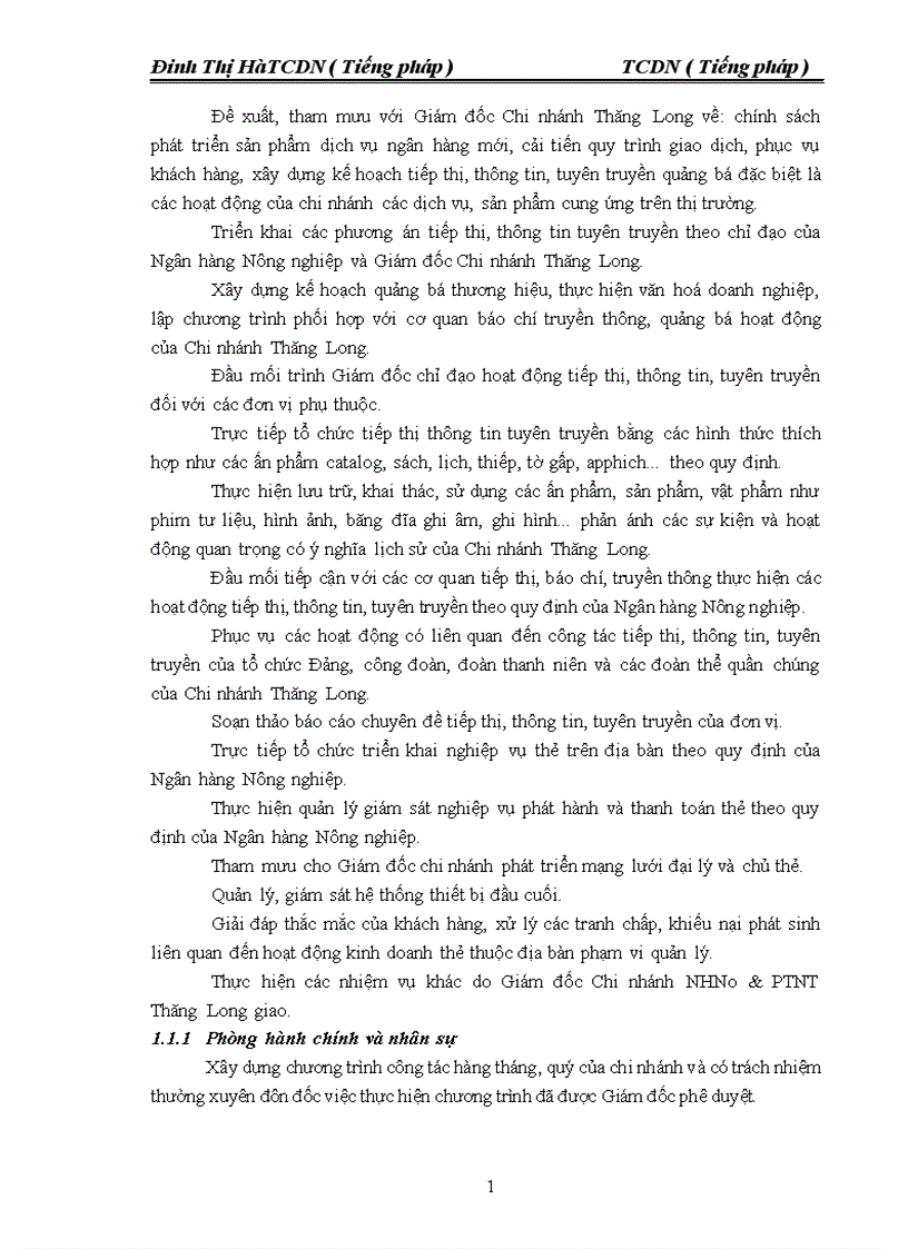 image for page Định hướng phát triển của Chi nhánh Agribank Thăng Long