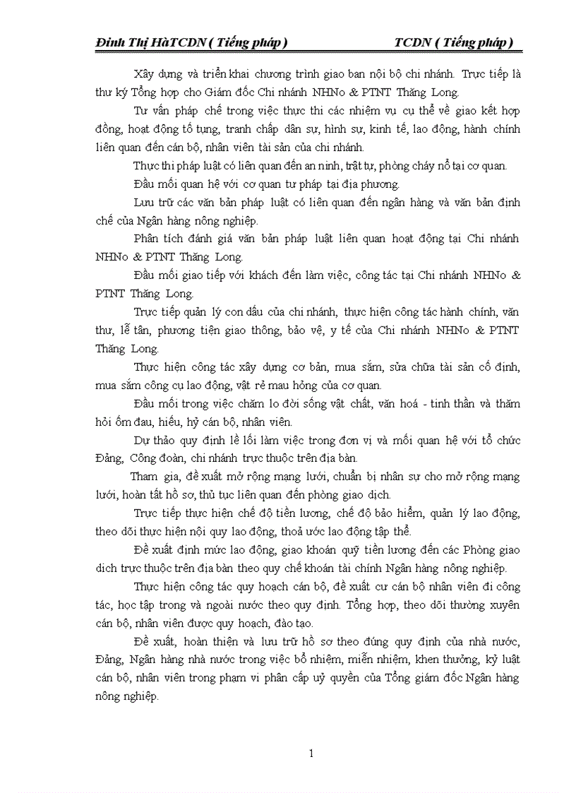 image for page Định hướng phát triển của Chi nhánh Agribank Thăng Long