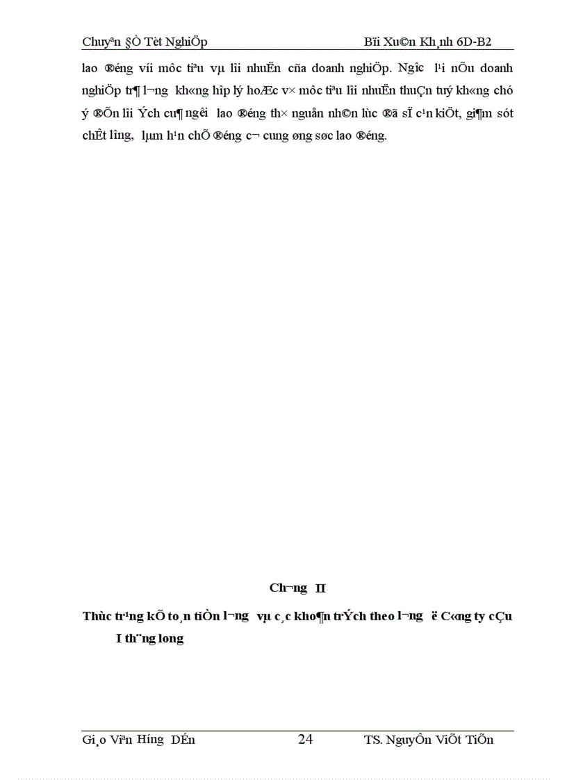 image for page Hoàn thiện kế toán tiền lương và các khoản trích theo lương tại công ty cầu I Thăng Long 1