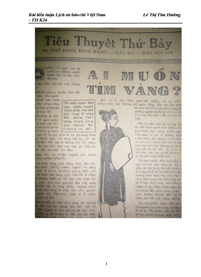 image for page Bài tiểu luận Lịch sử báo chí Việt Nam