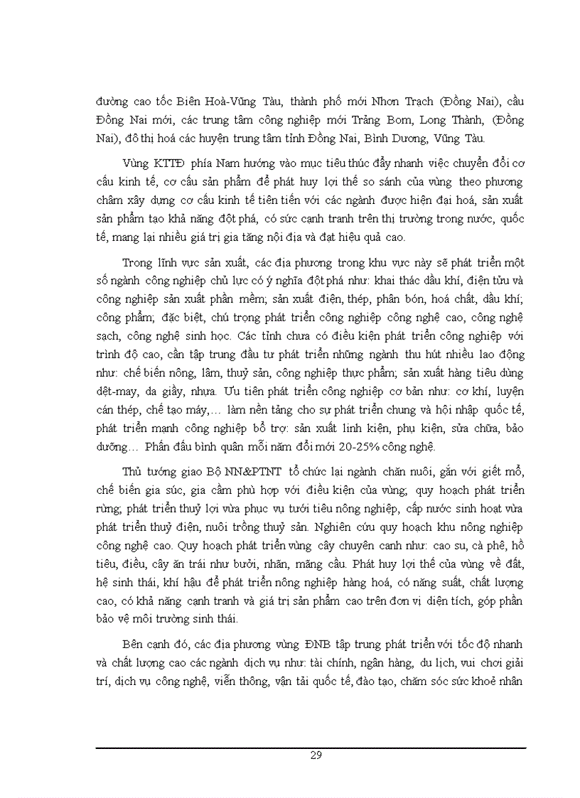 image for page Thực trạng và giải pháp đầu tư phát triển kinh tế vùng Đông Nam Bộ giai đoạn 2000 2010 1