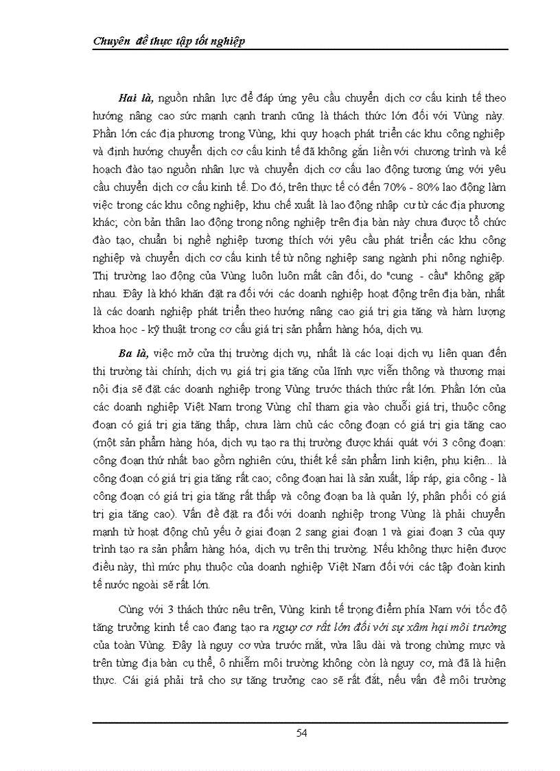 image for page Thực trạng và giải pháp đầu tư phát triển kinh tế vùng Đông Nam Bộ giai đoạn 2000 2010 1