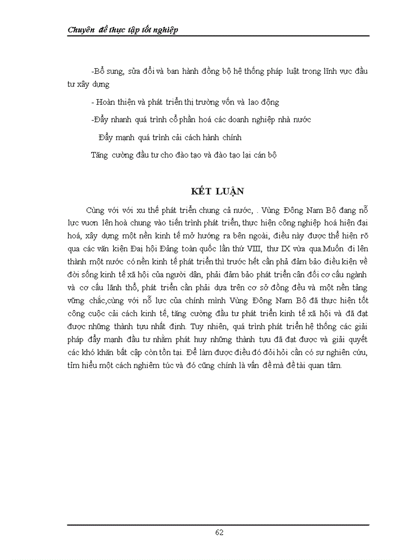 image for page Thực trạng và giải pháp đầu tư phát triển kinh tế vùng Đông Nam Bộ giai đoạn 2000 2010 1