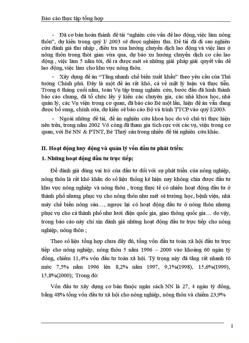 image for page Báo cáo thực tập tổng hợp tại Vụ NN PTNT