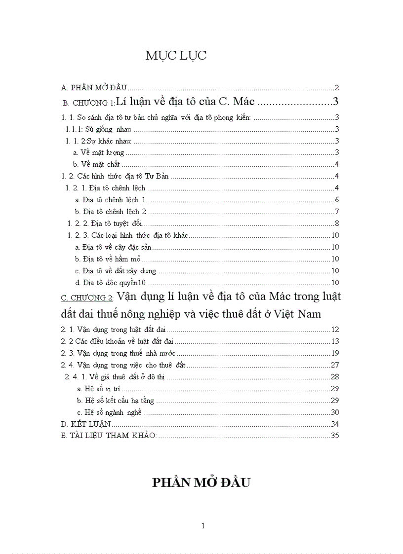 image for page Lý luận về địa tô của CácMac và sự vận dụng vào chính sách đất đai ở Việt Nam hiện nay 1