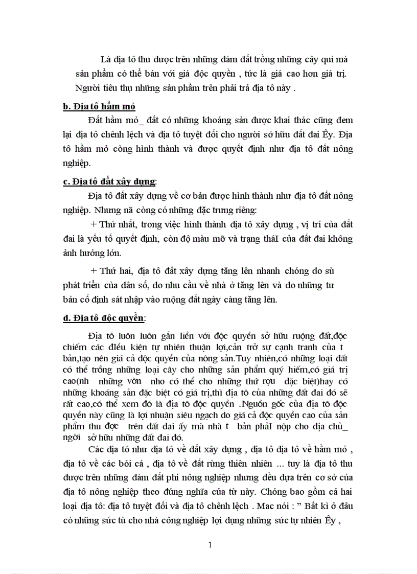 image for page Lý luận về địa tô của CácMac và sự vận dụng vào chính sách đất đai ở Việt Nam hiện nay 1