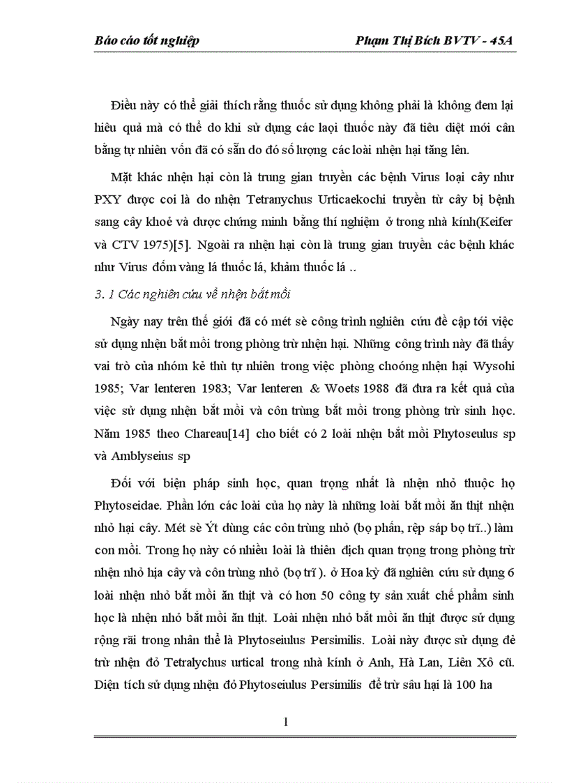 image for page Nghiên cứu khả năng nhân nuôi và sử dụng nhện bắt mồi Amblyseius sp trong phòng chống nhện đỏ Tetranychus cinnabarinus Kochs