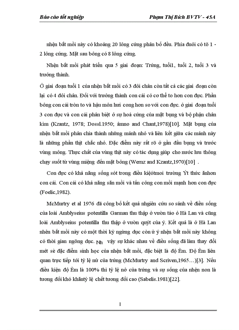image for page Nghiên cứu khả năng nhân nuôi và sử dụng nhện bắt mồi Amblyseius sp trong phòng chống nhện đỏ Tetranychus cinnabarinus Kochs