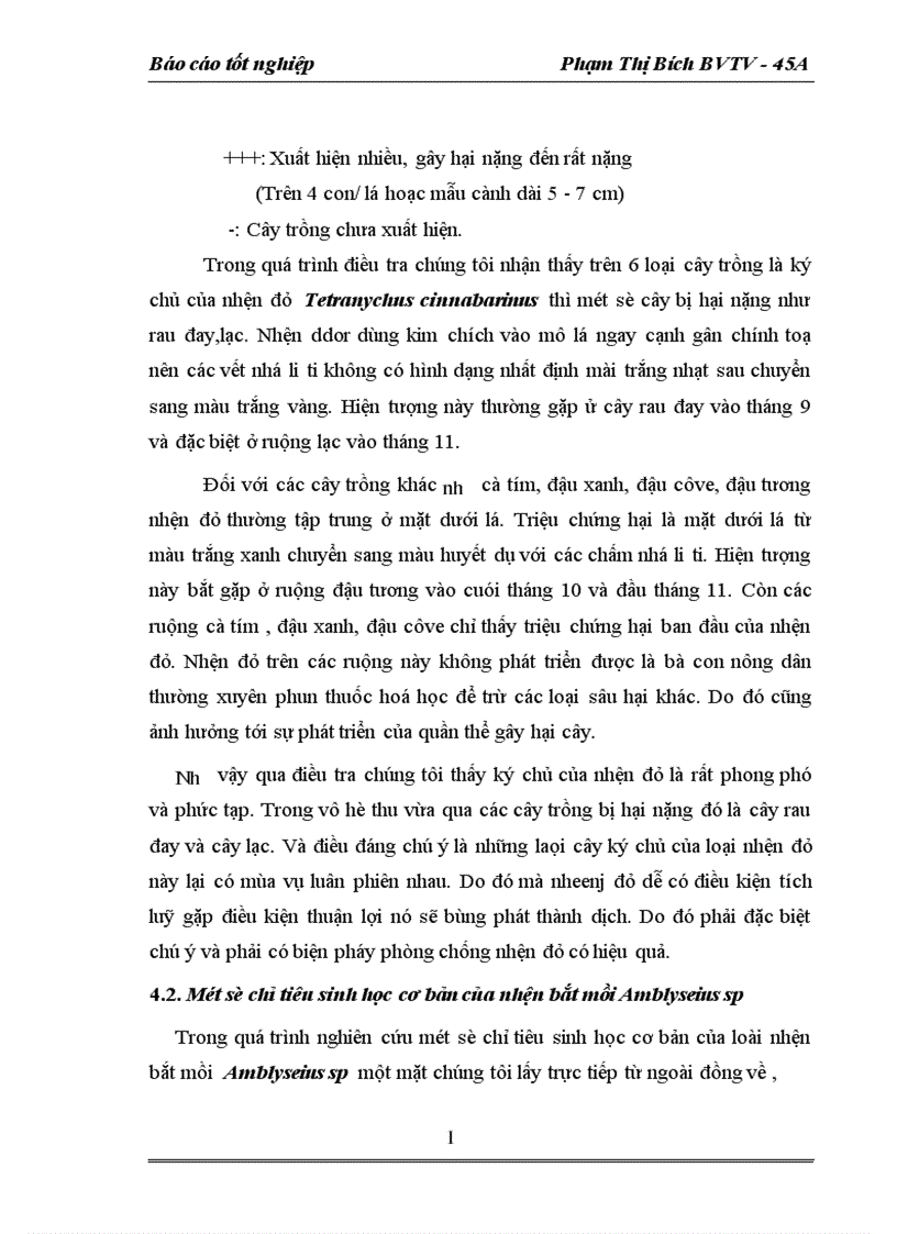 image for page Nghiên cứu khả năng nhân nuôi và sử dụng nhện bắt mồi Amblyseius sp trong phòng chống nhện đỏ Tetranychus cinnabarinus Kochs