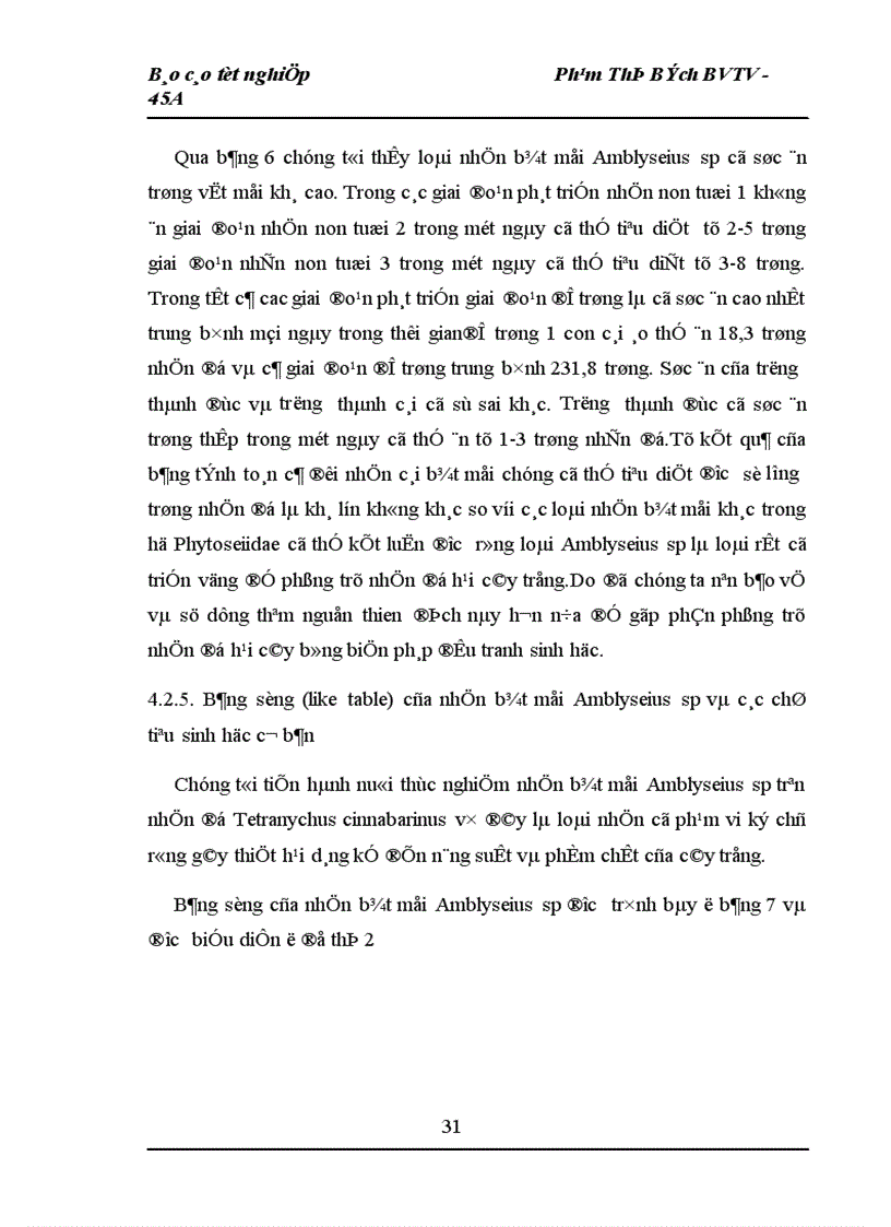 image for page Nghiên cứu khả năng nhân nuôi và sử dụng nhện bắt mồi Amblyseius sp trong phòng chống nhện đỏ Tetranychus cinnabarinus Kochs