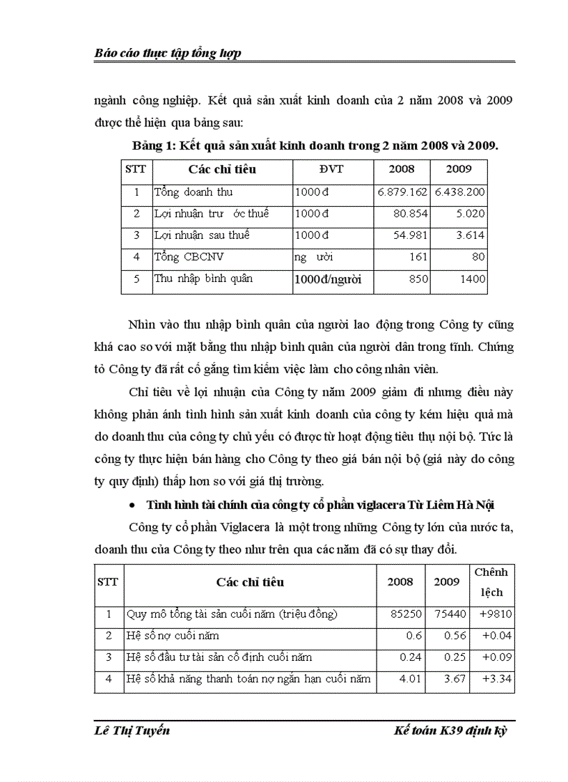 image for page Tổ chức bộ máy kế toán và hệ thống kế toán tại công ty cổ phần Viglacera Từ Liêm Hà Nội