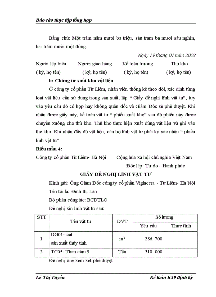 image for page Tổ chức bộ máy kế toán và hệ thống kế toán tại công ty cổ phần Viglacera Từ Liêm Hà Nội