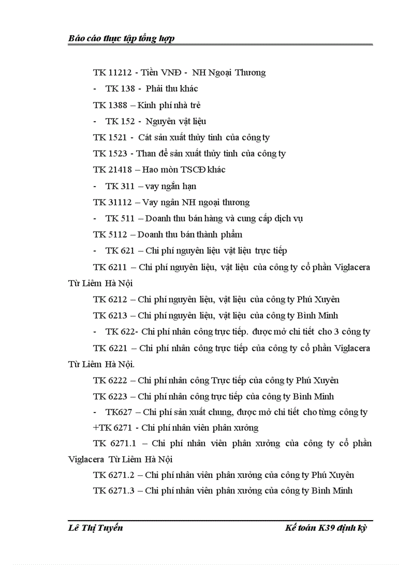 image for page Tổ chức bộ máy kế toán và hệ thống kế toán tại công ty cổ phần Viglacera Từ Liêm Hà Nội