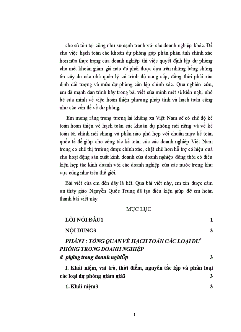 image for page Phương pháp hạch toán các loại dự phòng của các doanh nghiệp trong cơ chế thị trường 1