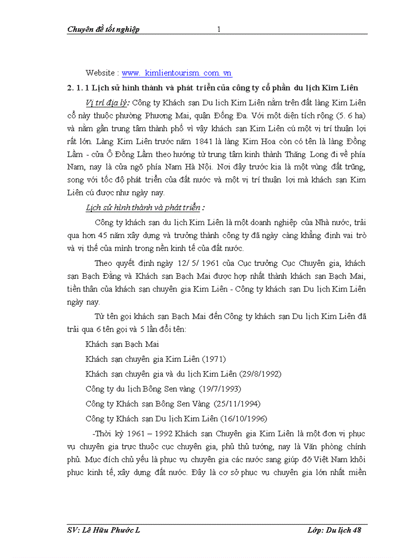image for page Biện pháp thu hút khách trong kinh doanh tiệc tại nhà hàng Hoa Sen 6 thuộc công ty cổ phần du lịch Kim Liên