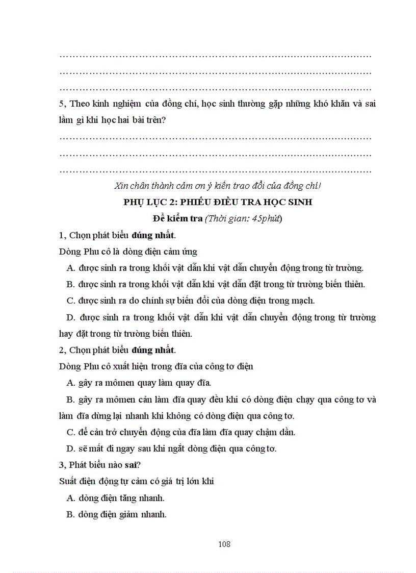 image for page Thiết kế tiến trình hoạt động dạy học một số kiến thức chương Cảm ứng điện từ SGK Vật lý 11 nâng cao nhằm phát huy tính tích cực tự chủ của học sinh trong học tập 1