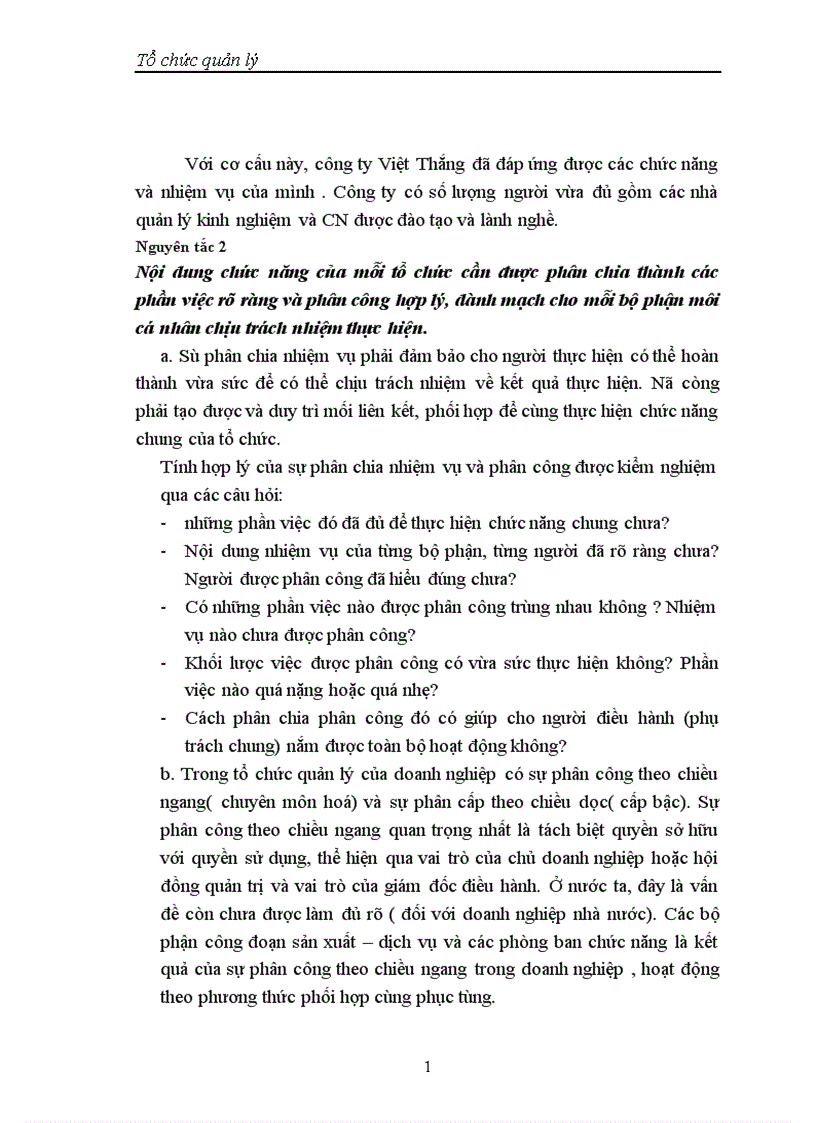 image for page Nguyên tắc chung về tổ chức quản lý