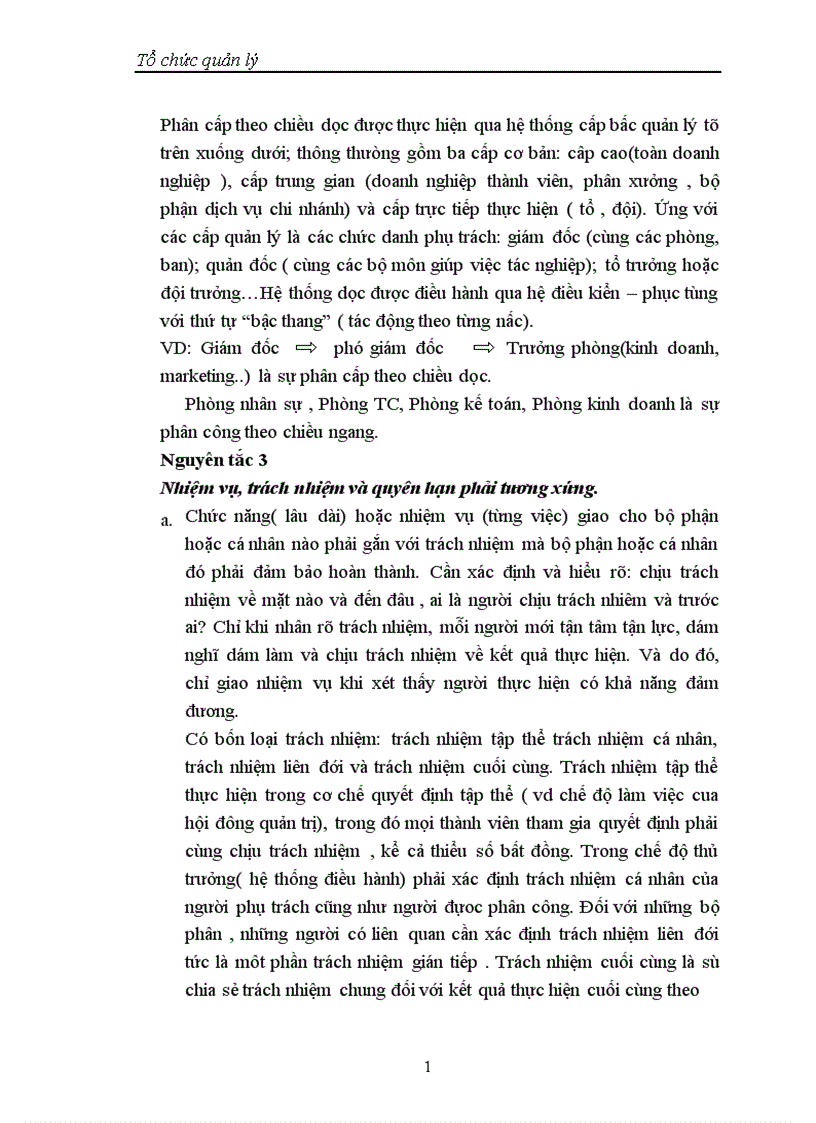 image for page Nguyên tắc chung về tổ chức quản lý