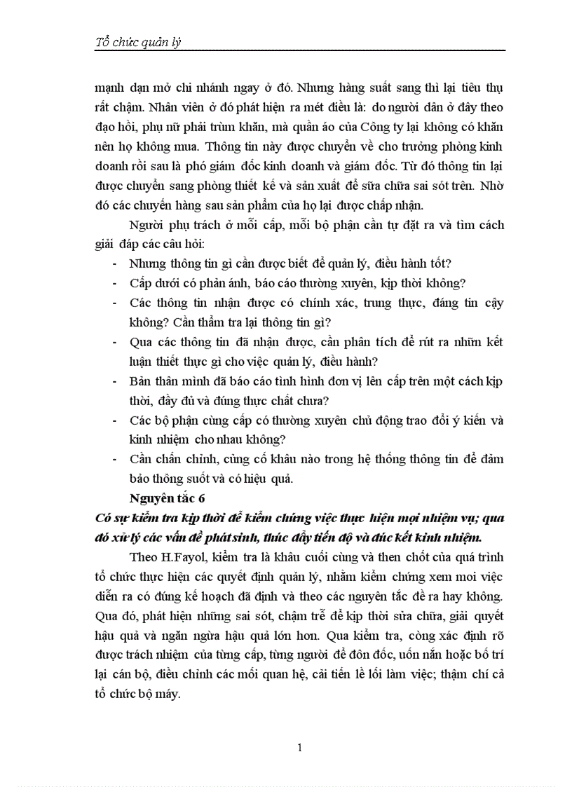 image for page Nguyên tắc chung về tổ chức quản lý