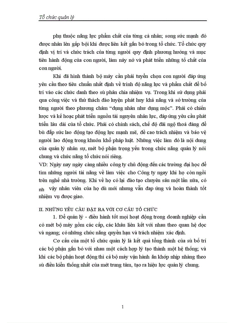 image for page Nguyên tắc chung về tổ chức quản lý