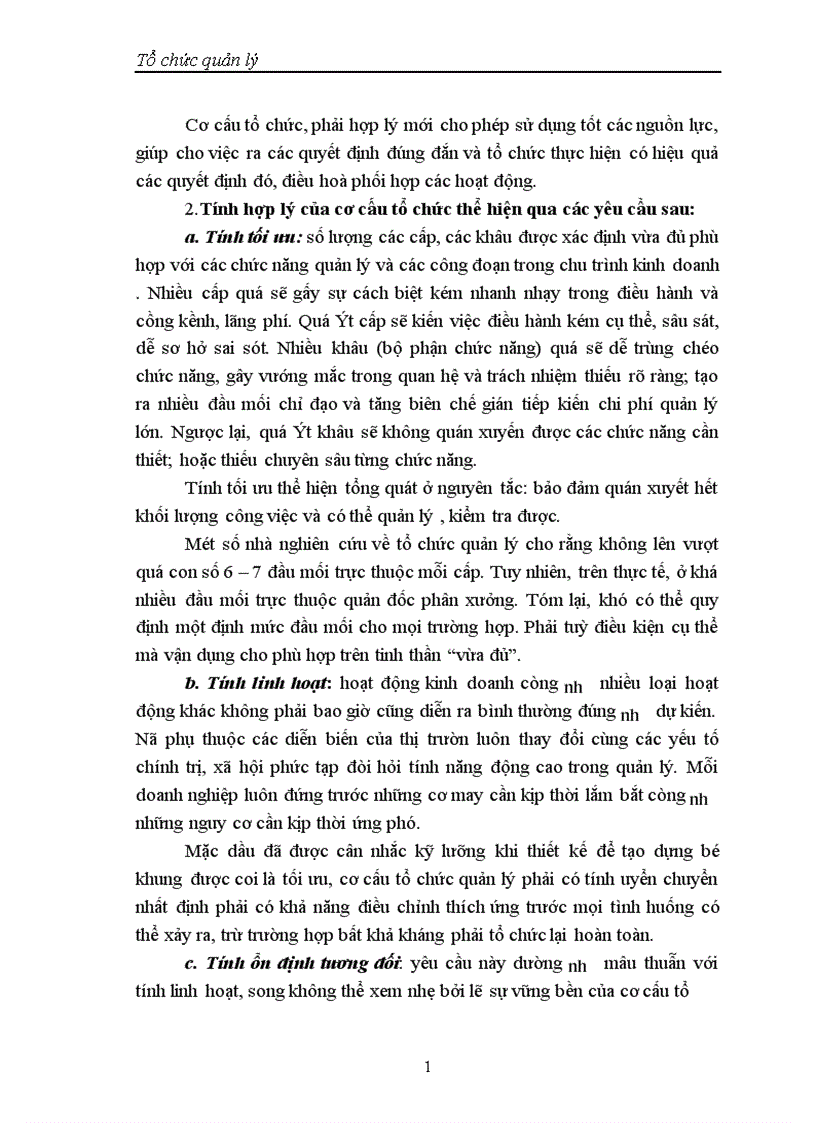 image for page Nguyên tắc chung về tổ chức quản lý