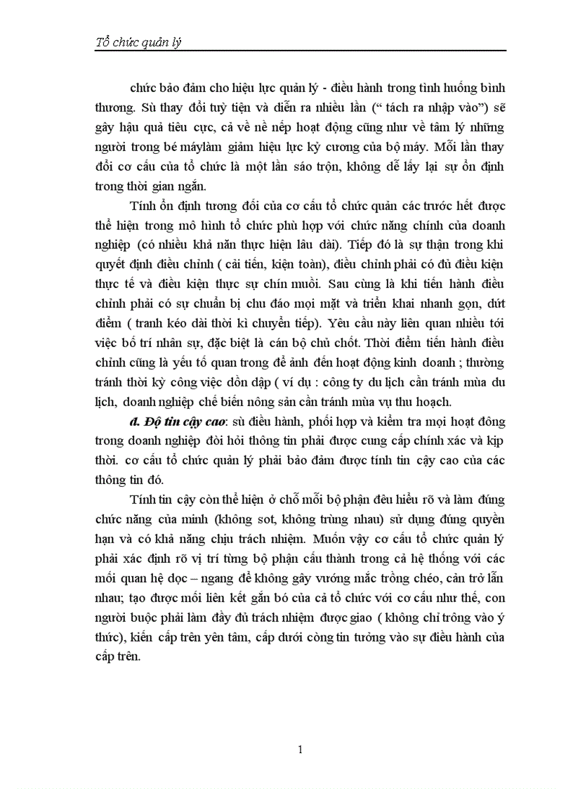 image for page Nguyên tắc chung về tổ chức quản lý