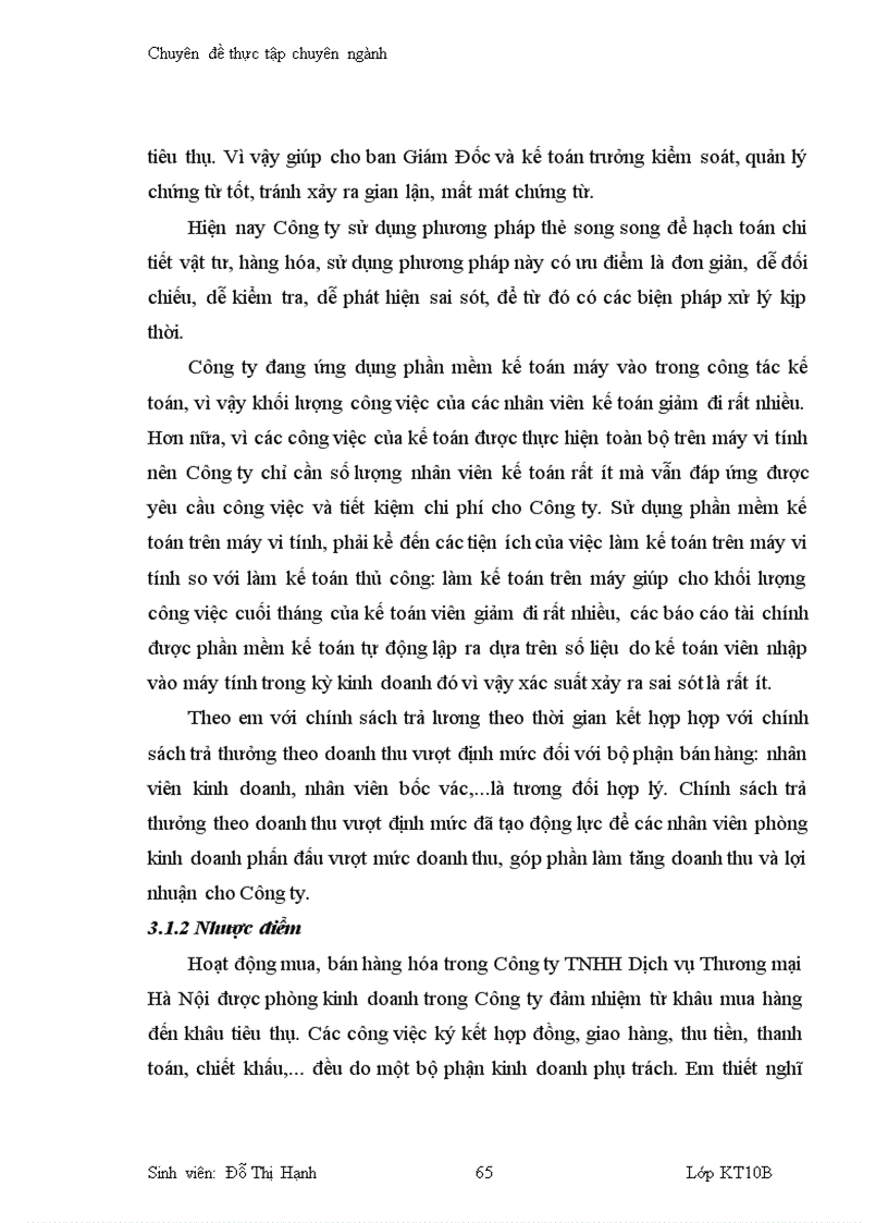 image for page Hoàn thiện kế toán tiêu thụ và xác định kết quả tiêu thụ tại Công ty TNHH Dịch vụ Thương mại Hà Nội 1