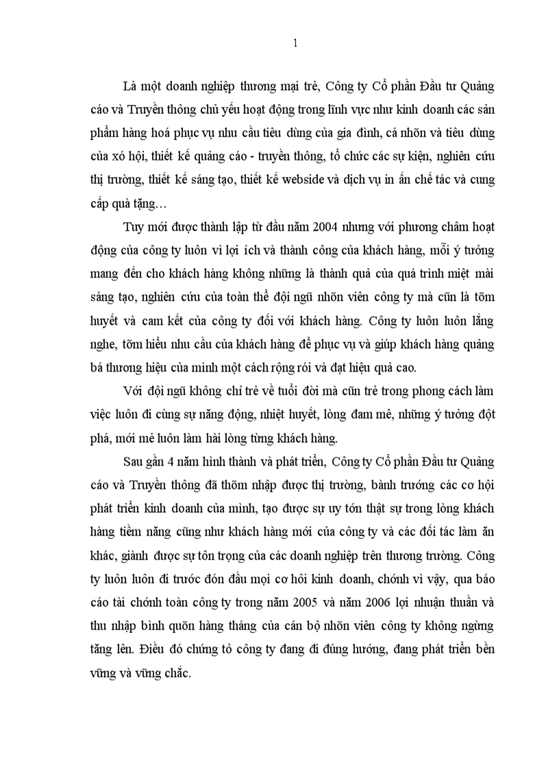 image for page Hoàn thiện công tác kế toán bán hàng và xác định kết quả kinh doanh tại công ty cổ phần đầu tư quảng cáo và truyền thông 1