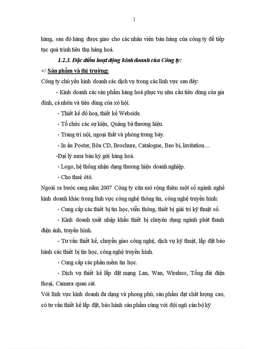 image for page Hoàn thiện công tác kế toán bán hàng và xác định kết quả kinh doanh tại công ty cổ phần đầu tư quảng cáo và truyền thông 1