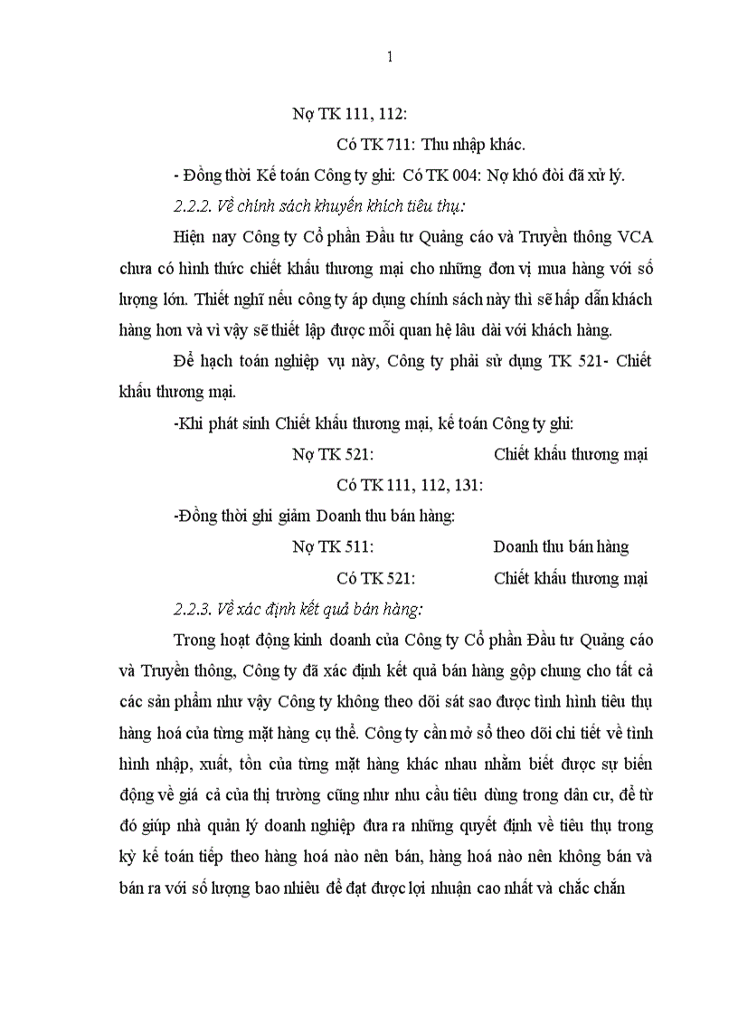 image for page Hoàn thiện công tác kế toán bán hàng và xác định kết quả kinh doanh tại công ty cổ phần đầu tư quảng cáo và truyền thông 1