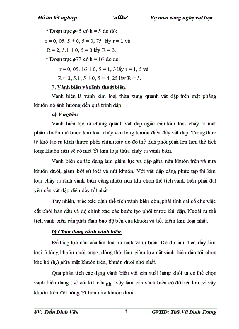 image for page Thiết kế công nghệ dập và quy trình công nghệ gia công trục răng