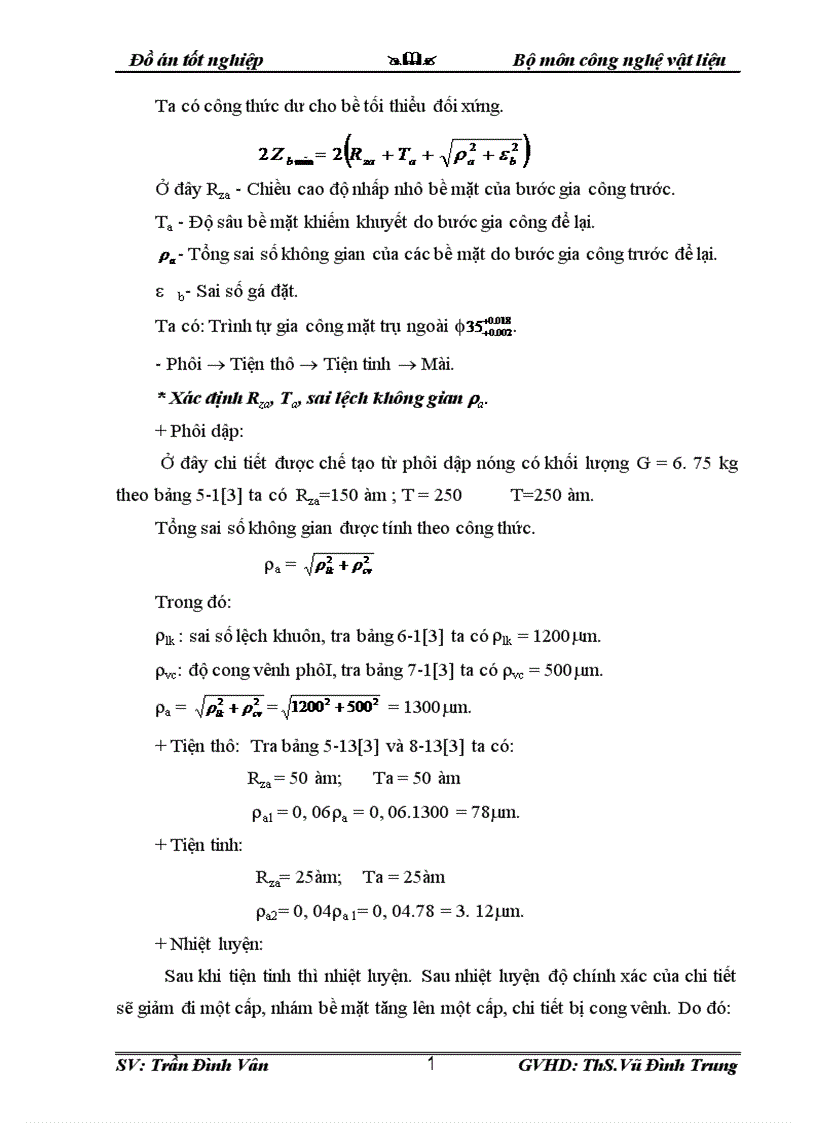 image for page Thiết kế công nghệ dập và quy trình công nghệ gia công trục răng