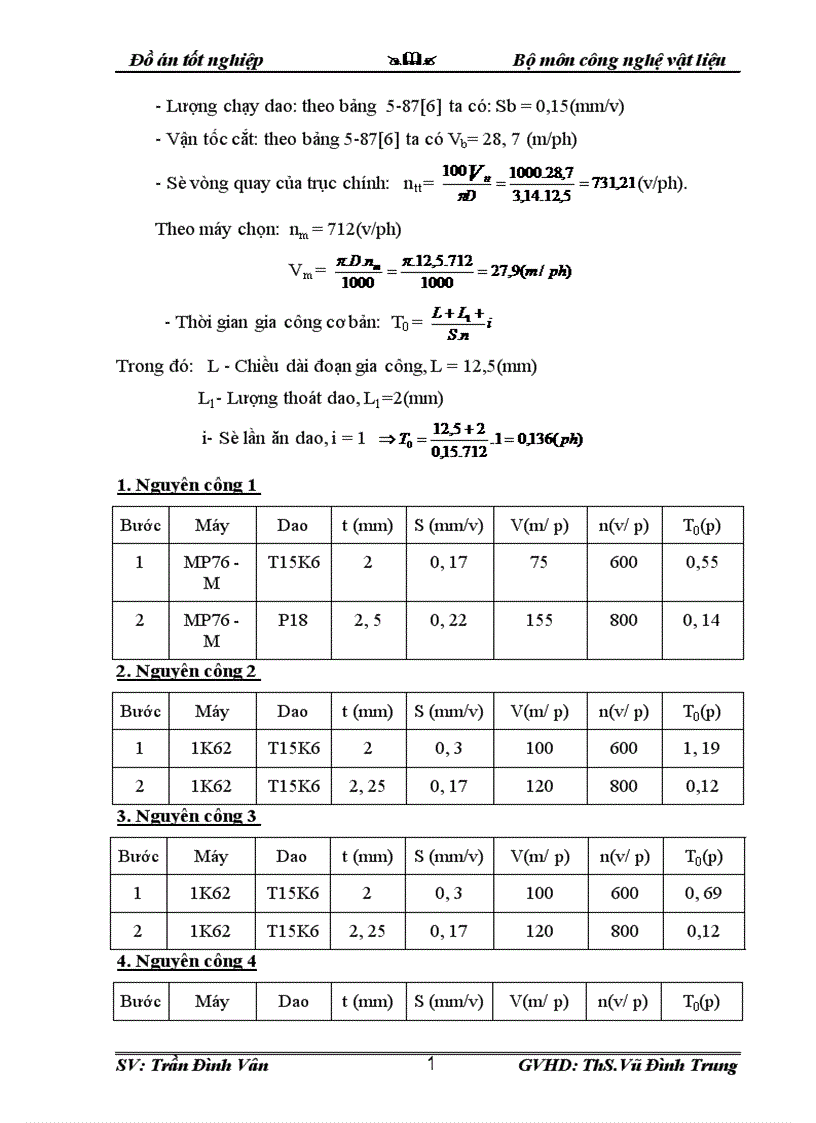 image for page Thiết kế công nghệ dập và quy trình công nghệ gia công trục răng