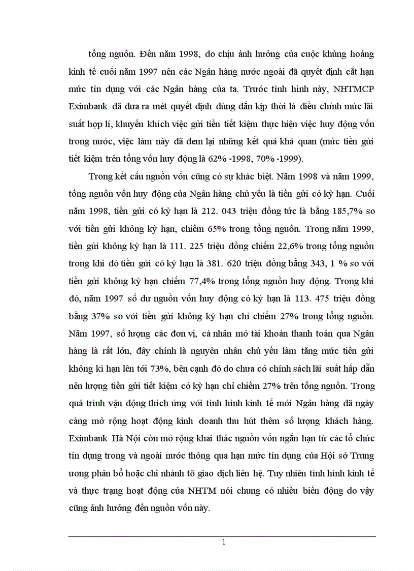 image for page Chất lượng tín dụng ngân hàng hiện trạng và giải pháp nâng cao chất lượng tín dụng tại NHTMCP Eximbank Hà Nội 1