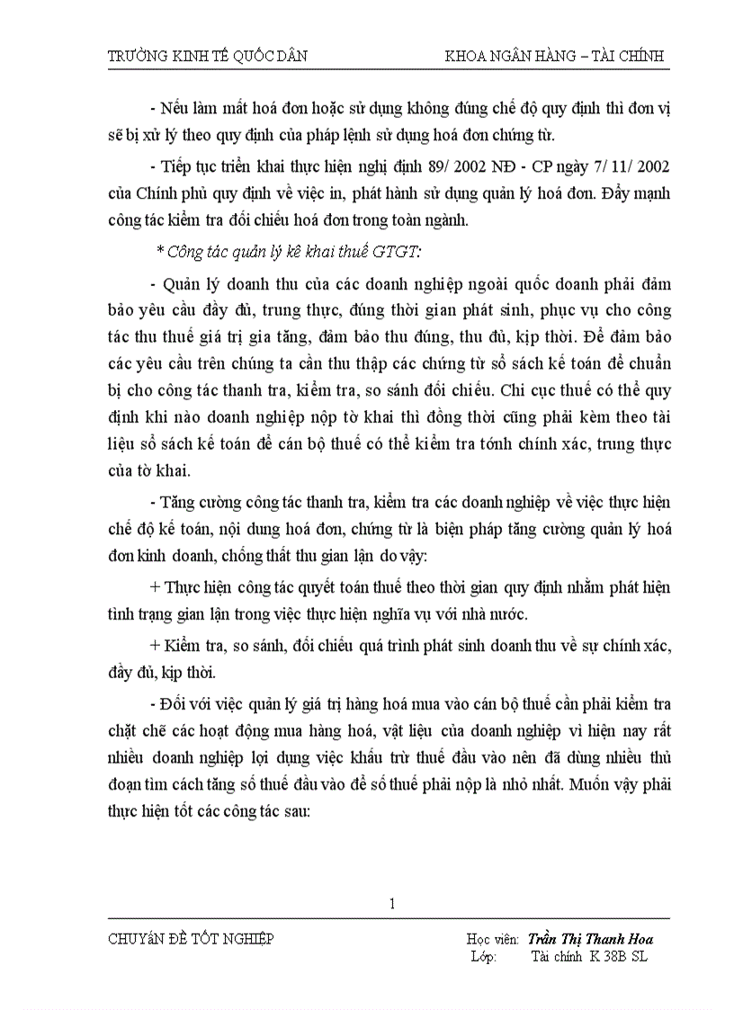 image for page Tăng cường quản lý thu thuế GTGT đối với các doanh nghiệp ngoài quốc doanh trên địa bàn Huyện Mộc Châu Tỉnh Sơn La 1