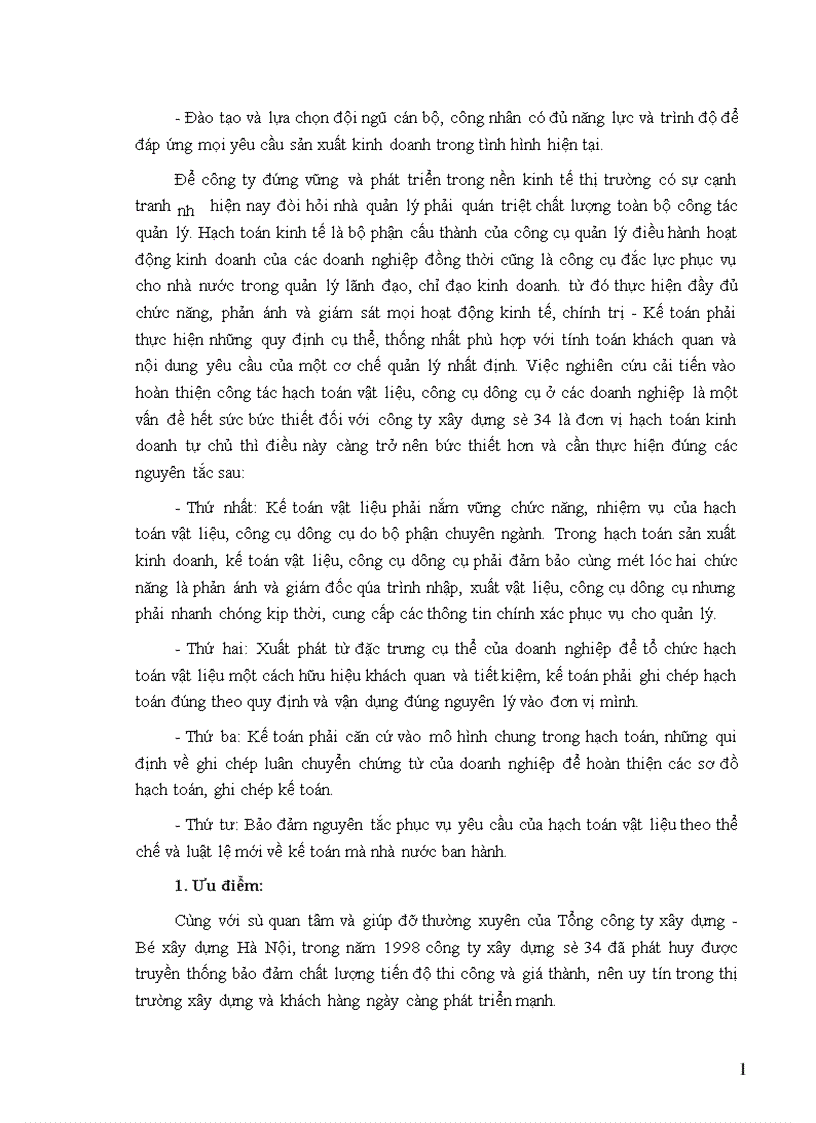 image for page Tổ chức công tác kế toán nguyên vật liệu công cụ dụng cụ ở Công ty xây dựng số 34 1