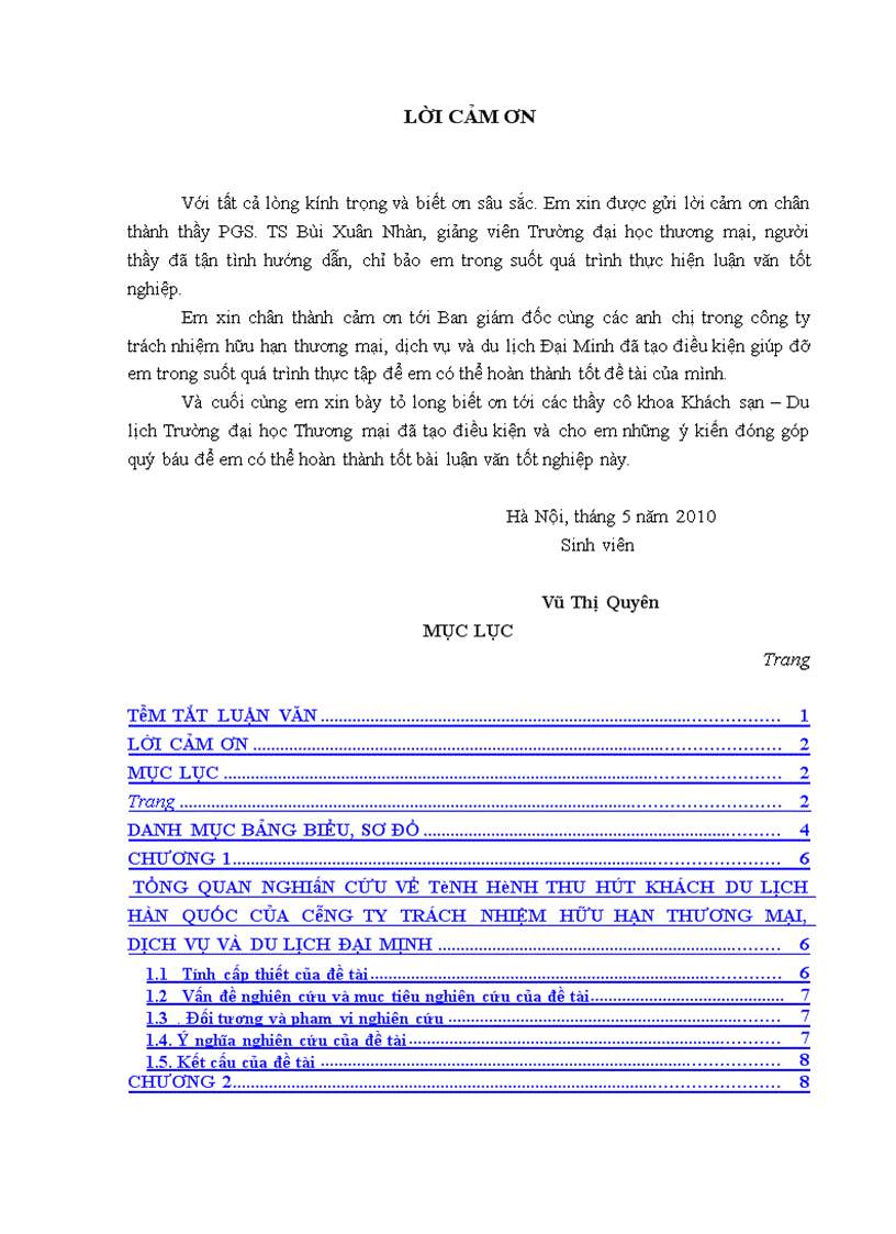 image for page Giải pháp markerting thu hút khách du lịch Hàn Quốc của công ty trách nhiệm hữu hạn thương mại dịch vụ và du lịch Đại Minh