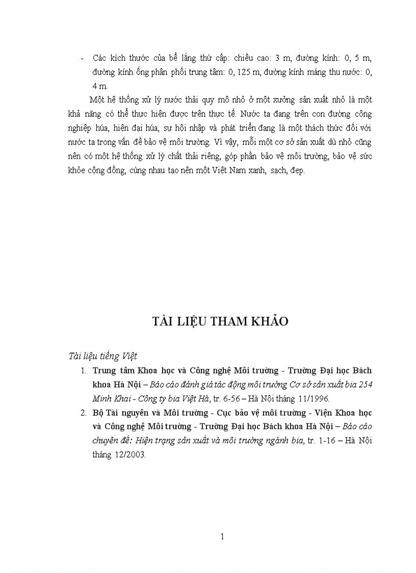 image for page Bước đầu nghiên cứu hiệu quả của thiết bị hợp khối trong xử lý nước thải của sản xuất bia