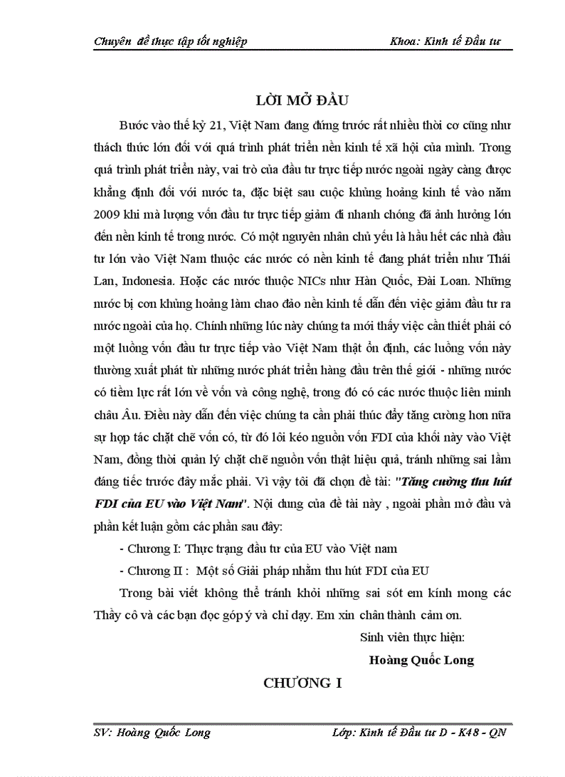 image for page Tăng cường thu hút FDI của EU vào Việt Nam